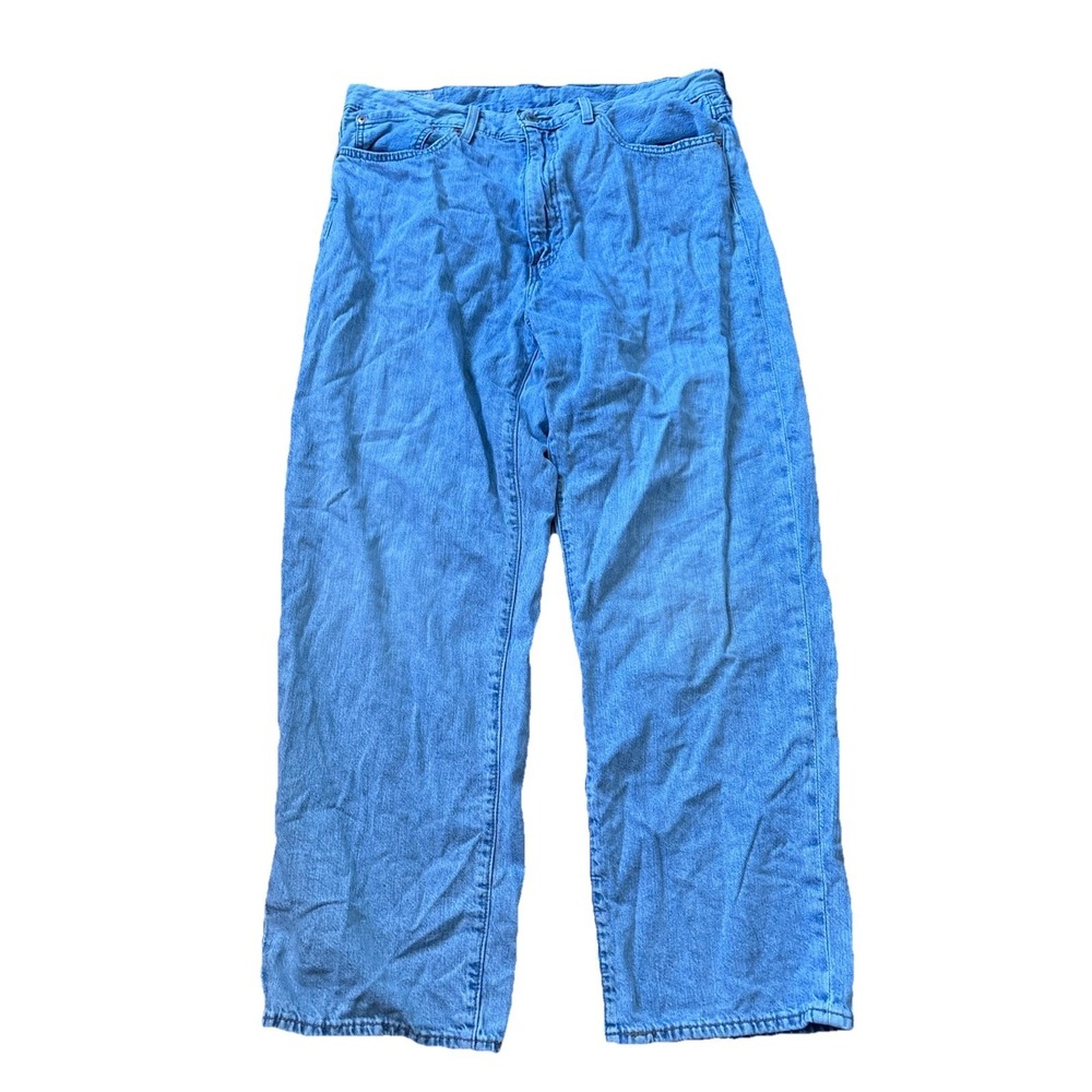Levis Jeans Mens 36x30 Blue 568 Big E Premium Denim Pants Loose Baggy